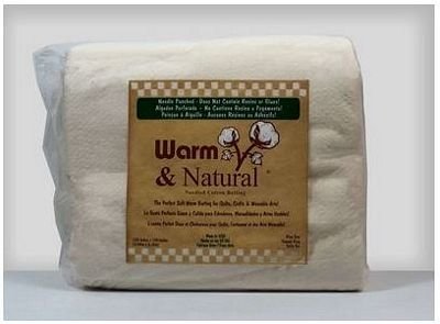 Warm & Natural Needled Cotton Batting - King (124" x 120") - Choice Fabrics1013A