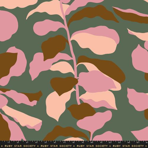 Calathea Deep Moss Cotton 108" Wideback Fabric Per Yard - Choice FabricsRS5189-12