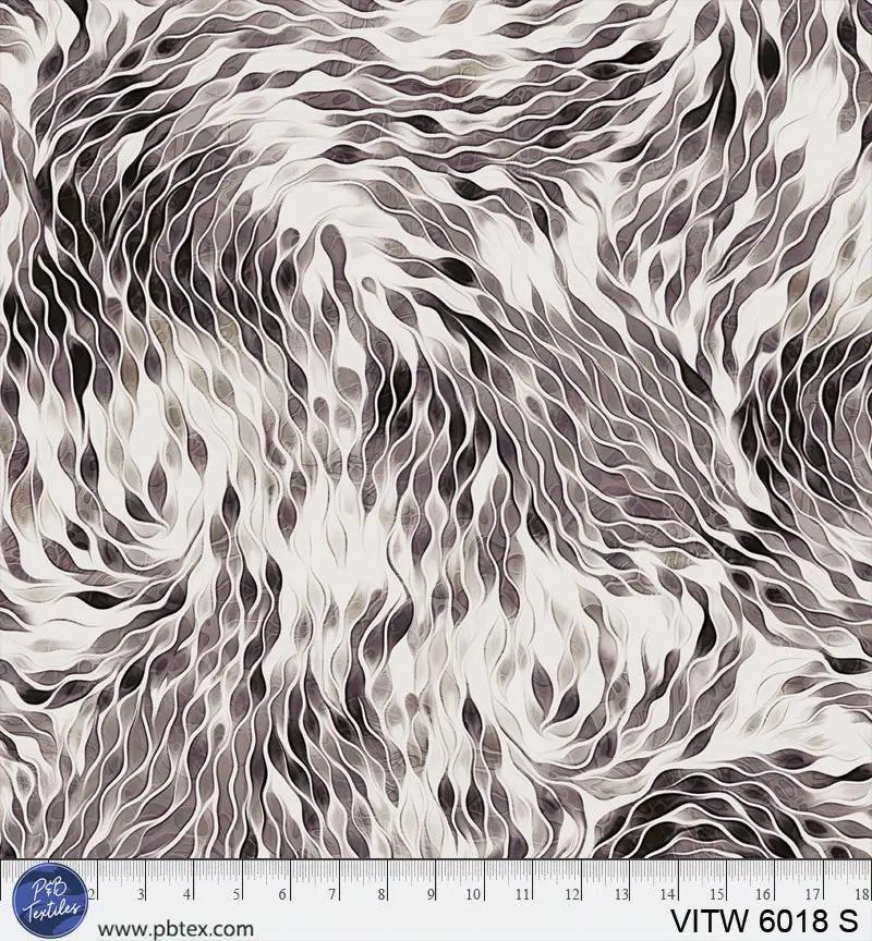 Vitality Chic Grey Cotton 108" Wideback Fabric per yard - Choice FabricsVITW-6018-S