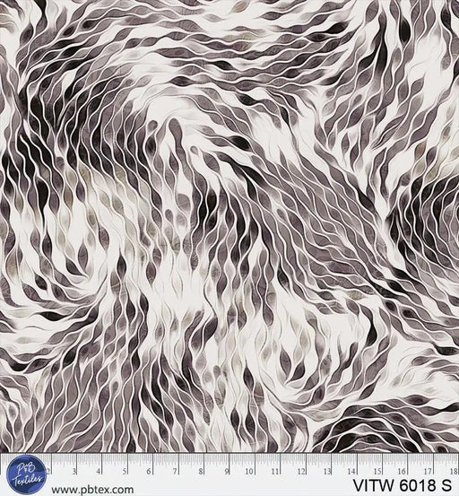 Vitality Chic Grey Cotton 108" Wideback Fabric per yard - Choice FabricsVITW-6018-S