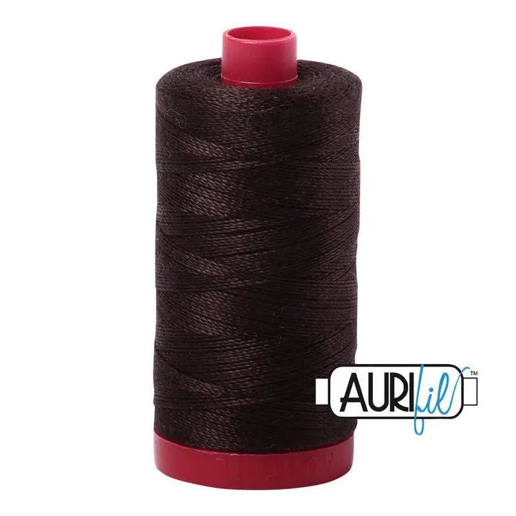 1130 Brown Aurifil Cotton 12 WT Large Spool - Choice FabricsMK12SP-1130