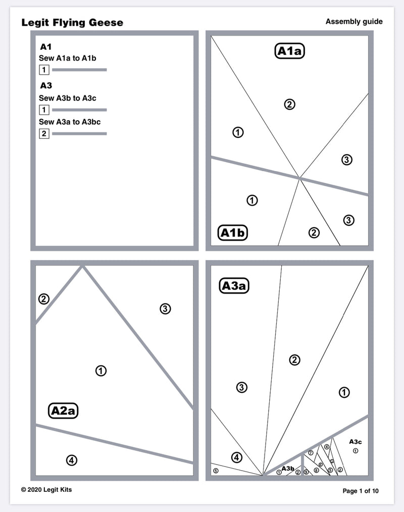 Flying Geese Quilt Kit