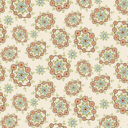 Candlelight & Romance Floral Wreaths Cotton 118" Wideback Fabric Per Yard - Choice FabricsHEG-2308-41