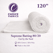 Supreme Batting 80/20 - 120" Wide - By the Yard - Choice FabricsCB-10000-003