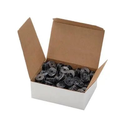 13077 Black Prewound Clear - Glide Style L (Case of 100) - Choice FabricsCGC-13077