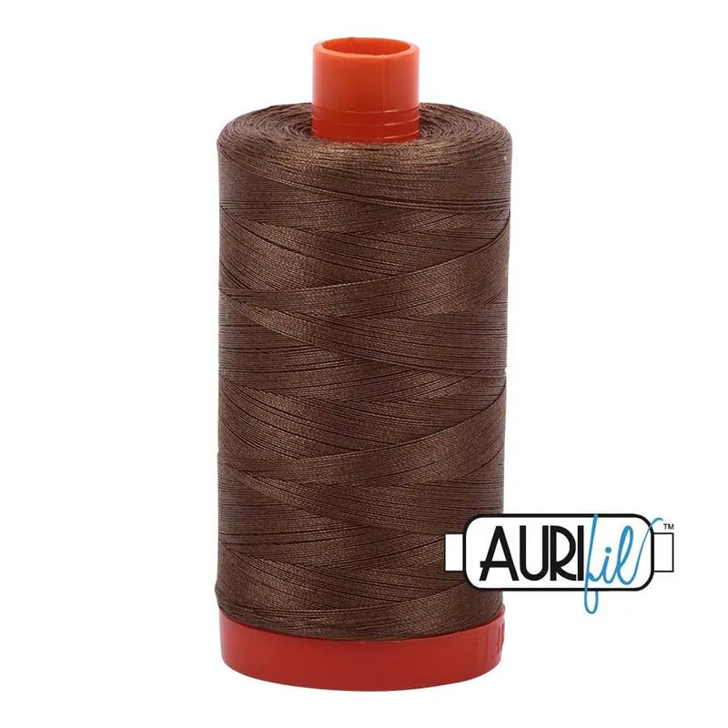 1318 Dark Sandstone Aurifil Cotton 50wt Large Spool - Choice FabricsMK50SP1318