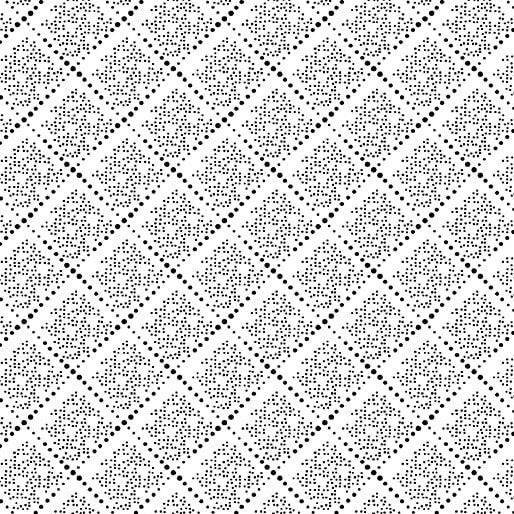 Midnight Rhapsody - Diamond Dots - White/Black (3-Yard Pack)