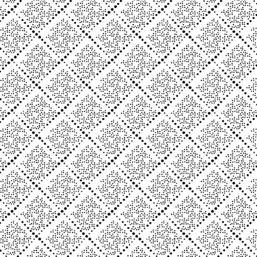 Midnight Rhapsody - Diamond Dots - White/Black (3 - Yard Pack) - Choice Fabrics14072-09