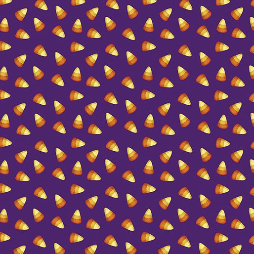Sweet Candy Corn Purple Cotton 44"/45" Fabric Per Yard - Choice Fabrics15100-66