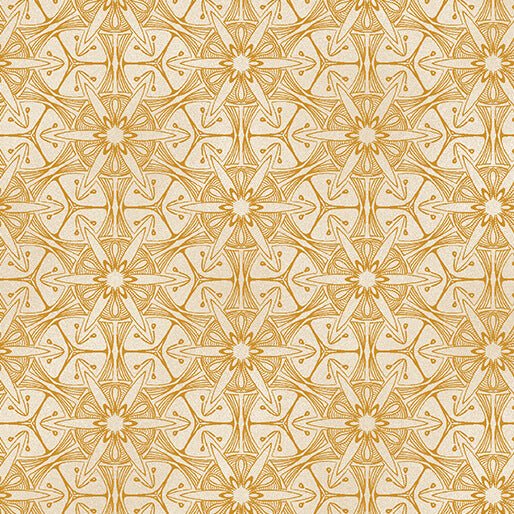 Pismo Mango/Ivory Ground Works Cotton 44"/45" Fabric Per Yard - Choice Fabrics16667-37B