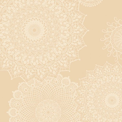Dancing Doilies Natural Cotton Wideback Fabric Per Yard - Choice Fabrics16790W-70