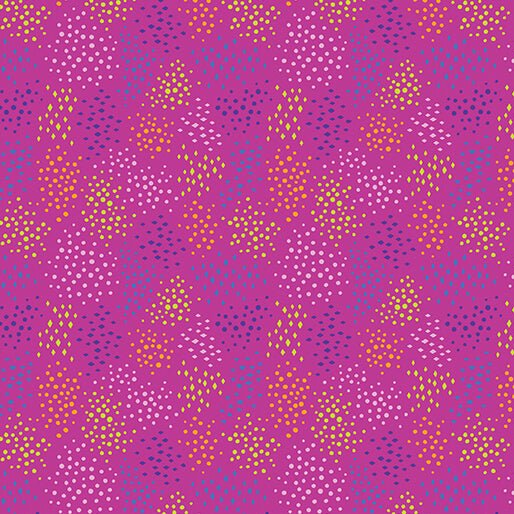 Ditsy Dots Fuchsia Cheeto's World Cotton 44"/45" Fabric Per Yard - Choice Fabrics17206-28
