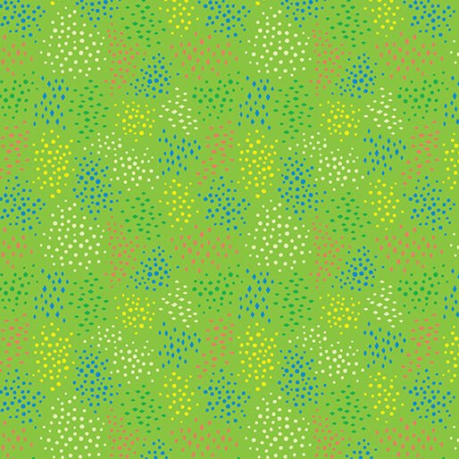 Ditsy Dots Grass Cheeto's World Cotton 44"/45" Fabric Per Yard - Choice Fabrics17206-42