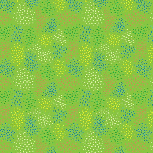 Ditsy Dots Grass Cheeto's World Cotton 44"/45" Fabric Per Yard - Choice Fabrics17206-42