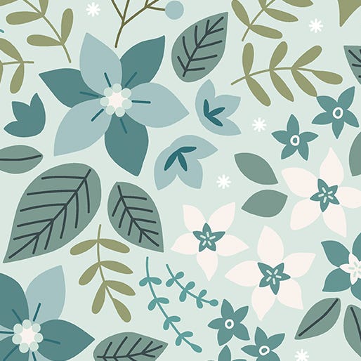 Holly & Hearth Holly Frost Cotton Wideback Fabric per yard - Choice Fabrics17266W-24