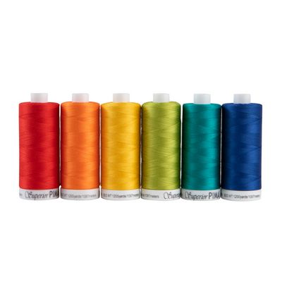Superior PIMA Cotton Thread 6-Spool Collection - Brights
