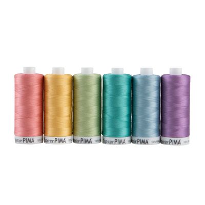 Superior PIMA Cotton Thread 6-Spool Collection - Pastels
