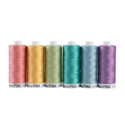 Superior PIMA Cotton Thread 6-Spool Collection - Pastels - Choice Fabrics201-01-PASTEL