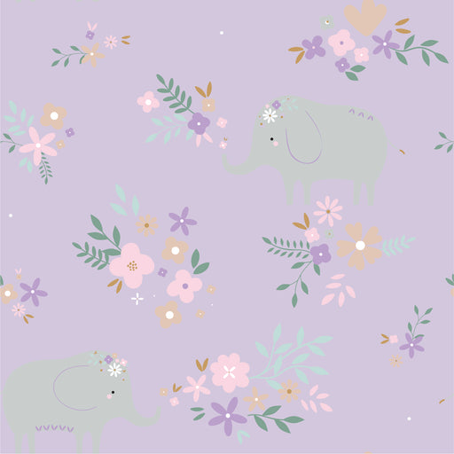 Camelot Flannels - 21220803B - 03 - Soft Elephant Floral - Choice Fabrics21220803B-03