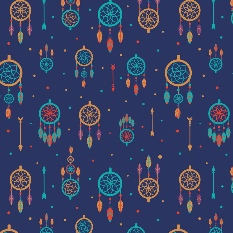 Camelot Flannels - 21221101B - 05 - Dreamcatchers - Choice Fabrics21221101B-05