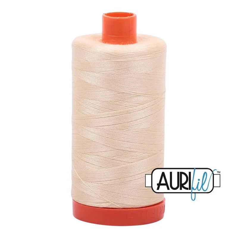 2123 Butter Aurifil Cotton 50wt Large Spool - Choice FabricsMK50SP2123