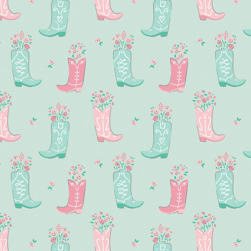 Camelot Flannels - 21240302B - 02 - Boots in Bloom - Choice Fabrics21240302B-02