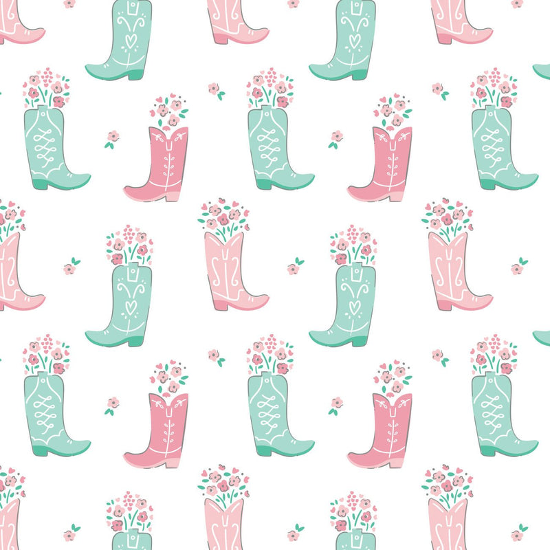 Camelot Flannels - 21240302B - 04 - Boots in Bloom - Choice Fabrics21240302B-04