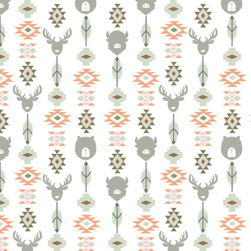 Camelot Flannels - 21240601B - 01 - Wildlife Totem - Choice Fabrics21240601B-01