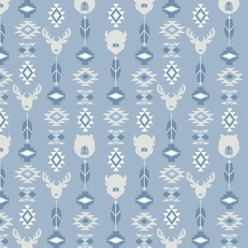 Camelot Flannels - 21240601B - 03 - Wildlife Totem - Choice Fabrics21240601B-03