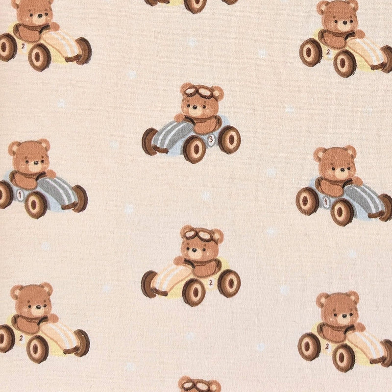Camelot Flannels - 21251405B - 01 - Racing Teddies - Choice Fabrics21251405B-01