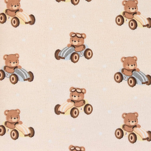Camelot Flannels - 21251405B - 01 - Racing Teddies - Choice Fabrics21251405B-01