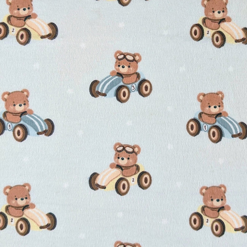 Camelot Flannels - 21251405B - 02 - Racing Teddies - Choice Fabrics21251405B-02