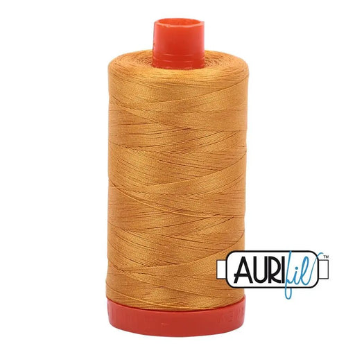 2140 Orange Mustard Aurifil Large Spool Cotton 50wt - Choice FabricsMK50SP2140