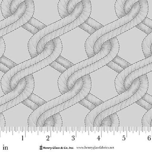 Grey Twisted Rope Stitched Braid Cotton Wideback Fabric Per Yard - Choice Fabrics2155-90