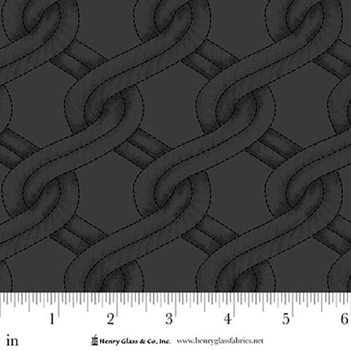 Charcoal/Black Twisted Rope Stitched Braid Cotton Wideback Fabric Per Yard - Choice Fabrics2155-91