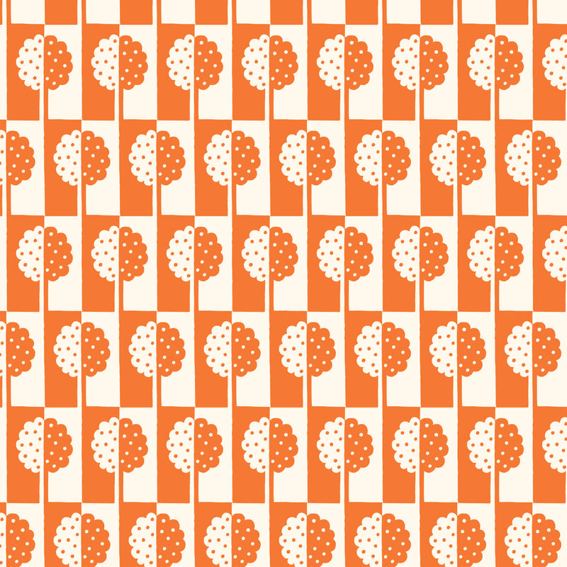 Orchard Deco - Holly Tree - Orange - Choice Fabrics227942
