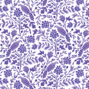 Purple Yolanda Birds and Branches Cotton 44/45 Fabric Per Yard - Choice Fabrics228474