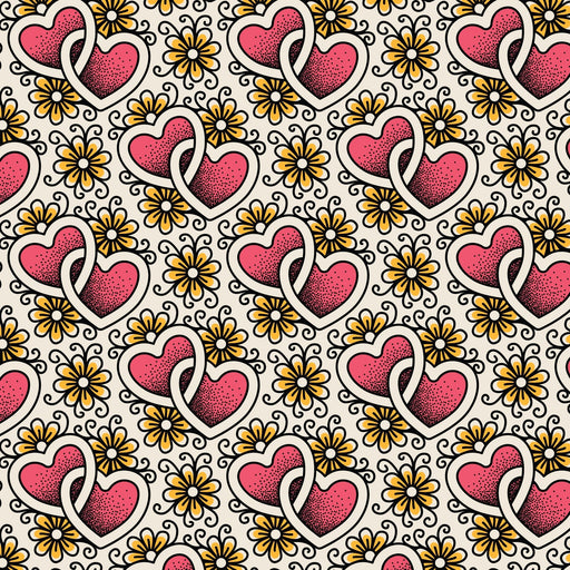 Joined Hearts Love Ink 3385 Cotton 44/45 Fabric Per Yard - Choice Fabrics228636