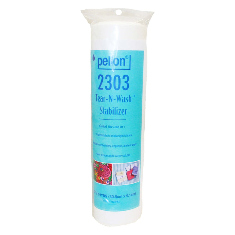 Pellon® 2303 Tear-N-Wash™ Embroidery Stabilizer – 12" x 10 Yard Package – White - Choice FabricsDS2303PKG
