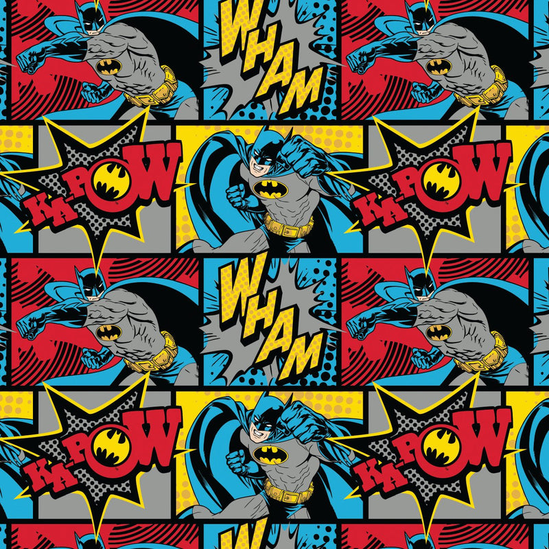Camelot Licensed Flannels - 23200317B - Batman Wham Kapow - Choice Fabrics23200317B
