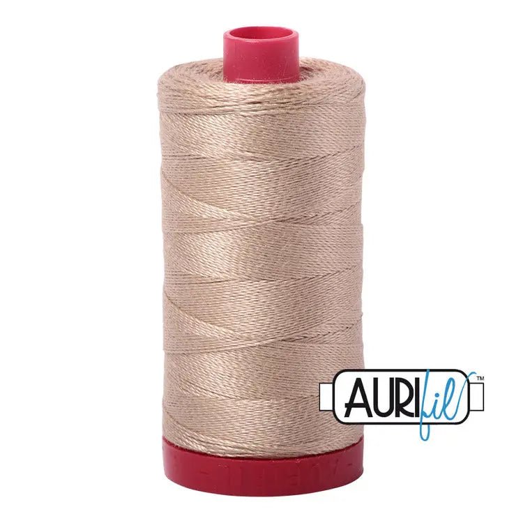 2326 Sand Aurifil Cotton 12 WT Large Spool - Choice FabricsMK12SP-2326
