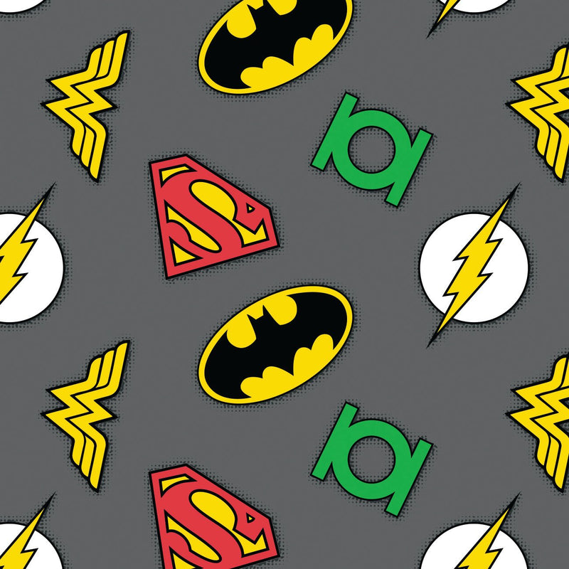 Camelot Licensed Flannels - 23400504B - DC COMICS LOGO FLNL - Choice Fabrics23400504B