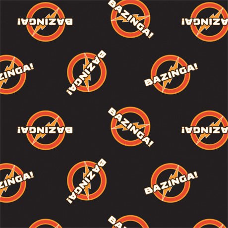 Camelot Licensed Flannels - 23680105B - Bazinga - Choice Fabrics23680105B