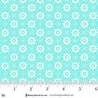 Jubilee Blue Monotone Flower Cotton 44" / 45" Fabric per yard - Choice Fabrics2390-11