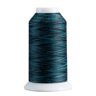 Superior Spirit 40 wt Polyester Thread 1,650 yd - Teal Black