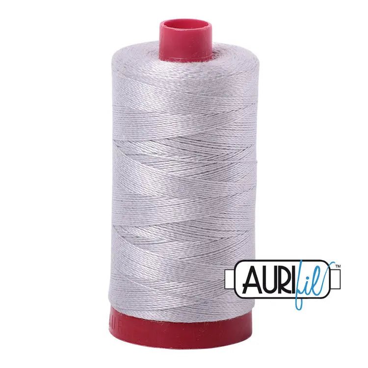 2615 Aluminium Aurifil Cotton 12 WT Large Spool - Choice FabricsMK12SP-2615