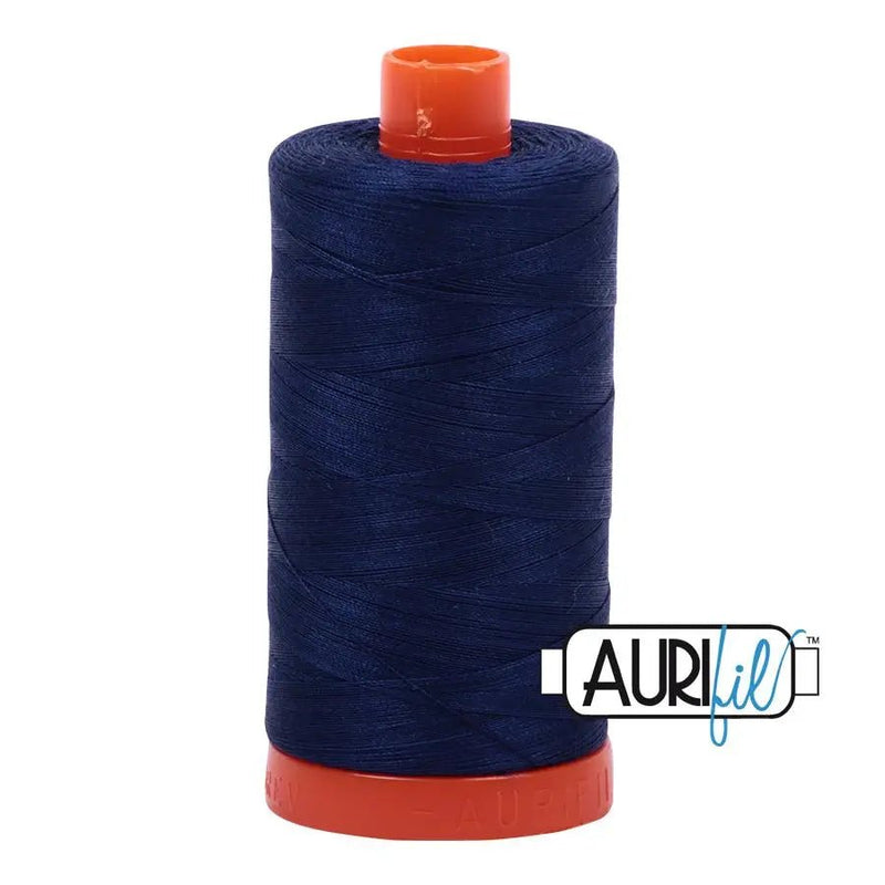 2784 Dark Navy Aurifil Cotton 50wt Large Spool - Choice FabricsMK50SP2784