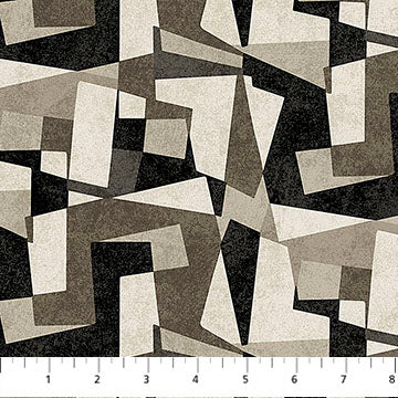 Modern Vibe Fractures Black Multi 44"/45" Cotton Fabric Per Yard - Choice Fabrics28790-99