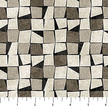 Modern Vibe Quadri Black Multi 44"/45" Cotton Fabric Per Yard - Choice Fabrics28791-99
