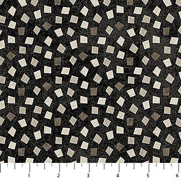 Modern Vibe Tossed Quadri Black Multi 44"/45" Cotton Fabric Per Yard - Choice Fabrics28792-99